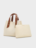 CHARLES & KEITH Women Shania Tote Bag_Chocolate