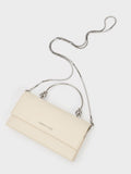 Kristine Sculptural-Handle Long Wallet_Cream