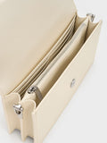 Kristine Sculptural-Handle Long Wallet_Cream