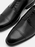 PEDRO Altitude Lightweight Leather Derby Shoes - Black