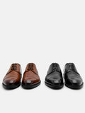 PEDRO Altitude Lightweight Leather Derby Shoes - Black