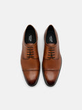 PEDRO Altitude Lightweight Leather Derby Shoes - Cognac