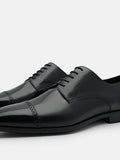 PEDRO Altitude Lightweight Leather Brogue Derby Shoes - Black