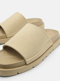 PEDRO Knitted Fabric Slide Sandals - Sand