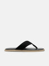 PEDRO Fabric Thong Sandals - Black