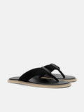 PEDRO Fabric Thong Sandals - Black