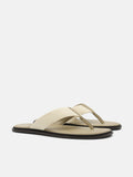 PEDRO Fabric Thong Sandals - Beige