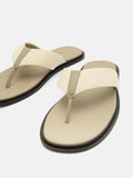 PEDRO Fabric Thong Sandals - Beige