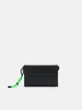 PEDRO Saffiano Leather Mini Sling Bag - Black