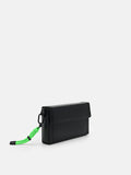 PEDRO Saffiano Leather Mini Sling Bag - Black