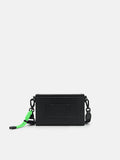 PEDRO Saffiano Leather Mini Sling Bag - Black