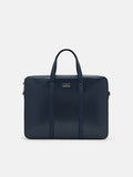 PEDRO Men Allen Leather Briefcase - Navy