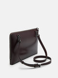 PEDRO Icon Leather Portfolio Bag - Dark Brown