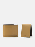 PEDRO Saffiano Leather Bi-Fold Wallet with Insert - Cognac