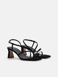 PEDRO Lia Heel Sandals - Black