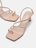 PEDRO Lia Heel Sandals - Nude