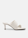 PEDRO Rocco Leather Heel Sandals - Chalk