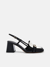 PEDRO Studio Leather Heel Pumps - Black