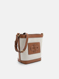 PEDRO Icon Canvas Bucket Bag - Cognac