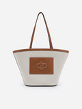 PEDRO Large PEDRO Icon Canvas Tote Bag - Cognac