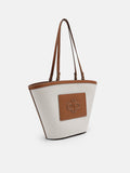 PEDRO Large PEDRO Icon Canvas Tote Bag - Cognac