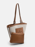 PEDRO Large PEDRO Icon Canvas Tote Bag - Cognac