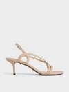 CHARLES & KEITH_Strappy Stiletto-Heel Slingback Sandals_Nude