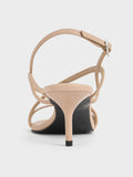 CHARLES & KEITH_Strappy Stiletto-Heel Slingback Sandals_Nude