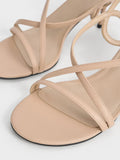CHARLES & KEITH_Strappy Stiletto-Heel Slingback Sandals_Nude