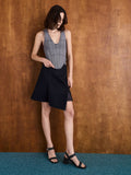 CHARLES & KEITH_Buckled Square-Toe Trapeze-Heel Sandals_Black