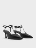 CHARLES & KEITH_T-Bar Chain-Link Pointed-Toe Pumps_Black