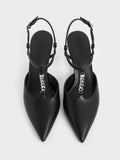 CHARLES & KEITH_T-Bar Chain-Link Pointed-Toe Pumps_Black