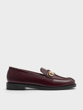 Marley Metallic-Accent Loafers_Burgundy