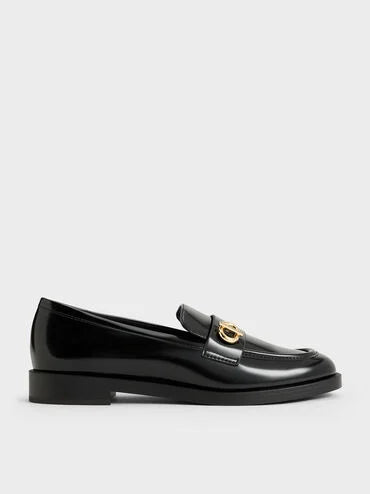 Marley Metallic-Accent Loafers_Black Box