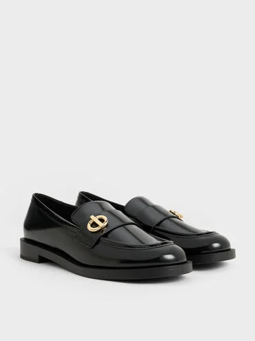 Marley Metallic-Accent Loafers_Black Box
