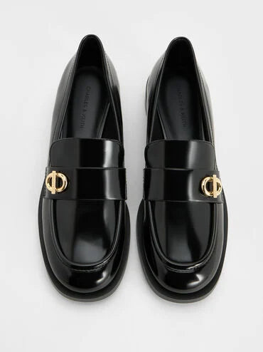 Marley Metallic-Accent Loafers_Black Box