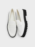 CHARLES & KEITH_Kaiya Penny Loafers_White