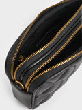CHARLES & KEITH Mini Apfra Quilted Crossbody Bag_Black