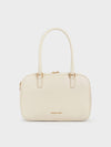 CHARLES & KEITH Sianna Bowling Bag Cream