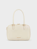 CHARLES & KEITH Sianna Bowling Bag Cream