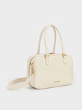 CHARLES & KEITH Sianna Bowling Bag Cream