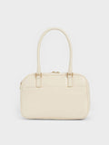 CHARLES & KEITH Sianna Bowling Bag Cream