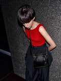Rene Structured Top Handle Bag_Black