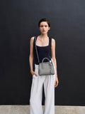 CHARLES & KEITH Rene Structured Top Handle Bag_Grey
