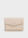 CHARLES & KEITH Adelie Envelope Crossbody Bag Oat
