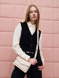 CHARLES & KEITH Adelie Envelope Crossbody Bag Oat