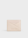 CHARLES & KEITH_Midori Geometric Card Holder_Oat