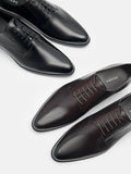 PEDRO Leather Derby Shoes - Dark Brown