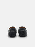 PEDRO Icon Leather Driving Shoes-Black