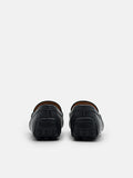 PEDRO Steven Leather Horsebit Driving Shoes - Black